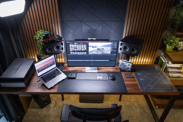 Photopea online photo editing workspace on laptop